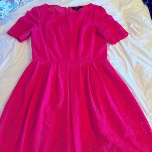 Hot Pink Lace Dress